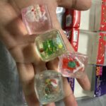 Christmas Halloween Maltose Ice Cube Squishy Toys 4 Pcs Box Super Soft TPR Stress Relief Squeeze Fidget Toys For Kids Party Gift Wholesale view 5