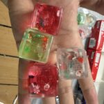 Christmas Halloween Maltose Ice Cube Squishy Toys 4 Pcs Box Super Soft TPR Stress Relief Squeeze Fidget Toys For Kids Party Gift Wholesale view 4