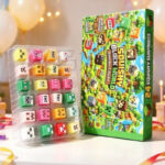 24 Days Minecraft Block Squishy Advent Calendar Blind Box, Slow Rising TPR Squeeze Fidget Cube Toy, Stress Relief Sensory Surprise Countdown Gift Set for Kids Party Favor view 4