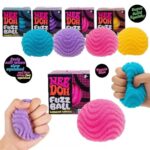 NeeDoh Fuzz Ball Wonder Waves Velvet Squeeze Toy Wavy Textured Spiky Fuzz Stress Relief Sensory Fidget Ball for Kids Adults Anxiety Relief view 2