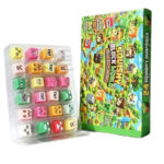 24 Days Minecraft Block Squishy Advent Calendar Blind Box, Slow Rising TPR Squeeze Fidget Cube Toy, Stress Relief Sensory Surprise Countdown Gift Set for Kids Party Favor view 2