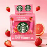 Starbucks Cube Water Bead Squishy Toy Simulated Strawberry Lemonade Drink Squeeze Fidget Toy Transparent Gel Stress Relief Sensory Toy for Kids Adults view 4