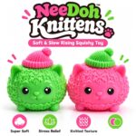 NeeDoh Knittens Soft Slow Rising Squishy Fidget Toy Knitted Texture Stress Relief Squeeze Kitten Sensory Toy For Kids view 1