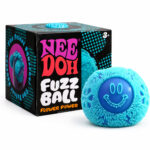 NeeDoh Fuzz Ball Flower Power Smiley Face Fuzzy Squeeze Toy Soft Spiky Sensory Fidget Stress Relief Ball Collectible Toy for Kids Adults view 5