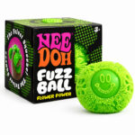 NeeDoh Fuzz Ball Flower Power Smiley Face Fuzzy Squeeze Toy Soft Spiky Sensory Fidget Stress Relief Ball Collectible Toy for Kids Adults view 6
