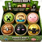 Minecraft Themed Squishy Bun Toy 6 Styles Collectible Blind Box Steamed Bun Squeeze Fidget Toy With Secret Character view 1