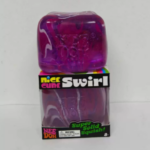 Nee Doh Nice Cube Swirl Fidget Toy Super Solid Squish Marbled Swirl Cube Slow Rebound Squeeze Sensory ASMR Stress Relief Toy view 1
