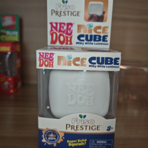 Nee Doh Nice Cube Glow Fidget Toy Super Solid Squish Coffee Milky White Luminous Slow Rebound Squeeze Sensory ASMR Stress Relief Toy