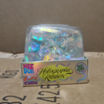Giant Nee Doh Nice Cube Holographic Ribbon Fidget Toy Super Solid Squish Iridescent Ribbon Large Slow Rebound Squeeze Sensory ASMR Stress Relief Toy view 1