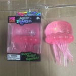 Nee Doh Jelly Squish Jellyfish Fidget Toy Glitter Transparent Slow Rebound Squeeze Sensory ASMR Stress Relief Toy view 3