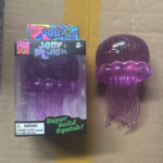 Nee Doh Jelly Squish Jellyfish Fidget Toy Glitter Transparent Slow Rebound Squeeze Sensory ASMR Stress Relief Toy view 4