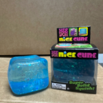 NeeDoh Nice Cube Confetti Super Solid Squish Fidget Toy Transparent Cube With Confetti Stress Relief Squeeze Sensory Toy For Kids view 2