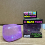 NeeDoh Nice Cube Confetti Super Solid Squish Fidget Toy Transparent Cube With Confetti Stress Relief Squeeze Sensory Toy For Kids view 3