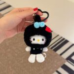 Cute headband Christmas kitty cat bag keychain pendant plush doll keychain small pendant figurine gift kitty view 5