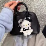 Cute headband Christmas kitty cat bag keychain pendant plush doll keychain small pendant figurine gift kitty view 4