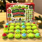 Christmas Mystery Dumpling 24-day Countdown Calendar Blind Box Squishy Stress Relief Toy view 1