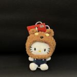 Cute headband Christmas kitty cat bag keychain pendant plush doll keychain small pendant figurine gift kitty view 2