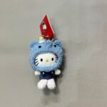 Cute headband Christmas kitty cat bag keychain pendant plush doll keychain small pendant figurine gift kitty view 3