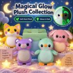 Glow In Dark Plush Animal Toy, Soft Short Plush DIY Doodle Stuffed Doll, Cute Fox Bear Penguin Rabbit Toy For Kids Gift view 2