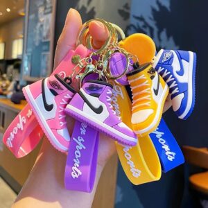 AJ basketball shoes keychain hanger for sports shoes, creative car bag hanging ornament, small gift shoe model