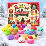 24day Countdown Blind Box, Christmas Toy, Dumpling Squeeze Toy Blind Box, Tear-off Calendar, Advent Calendar Box view 1
