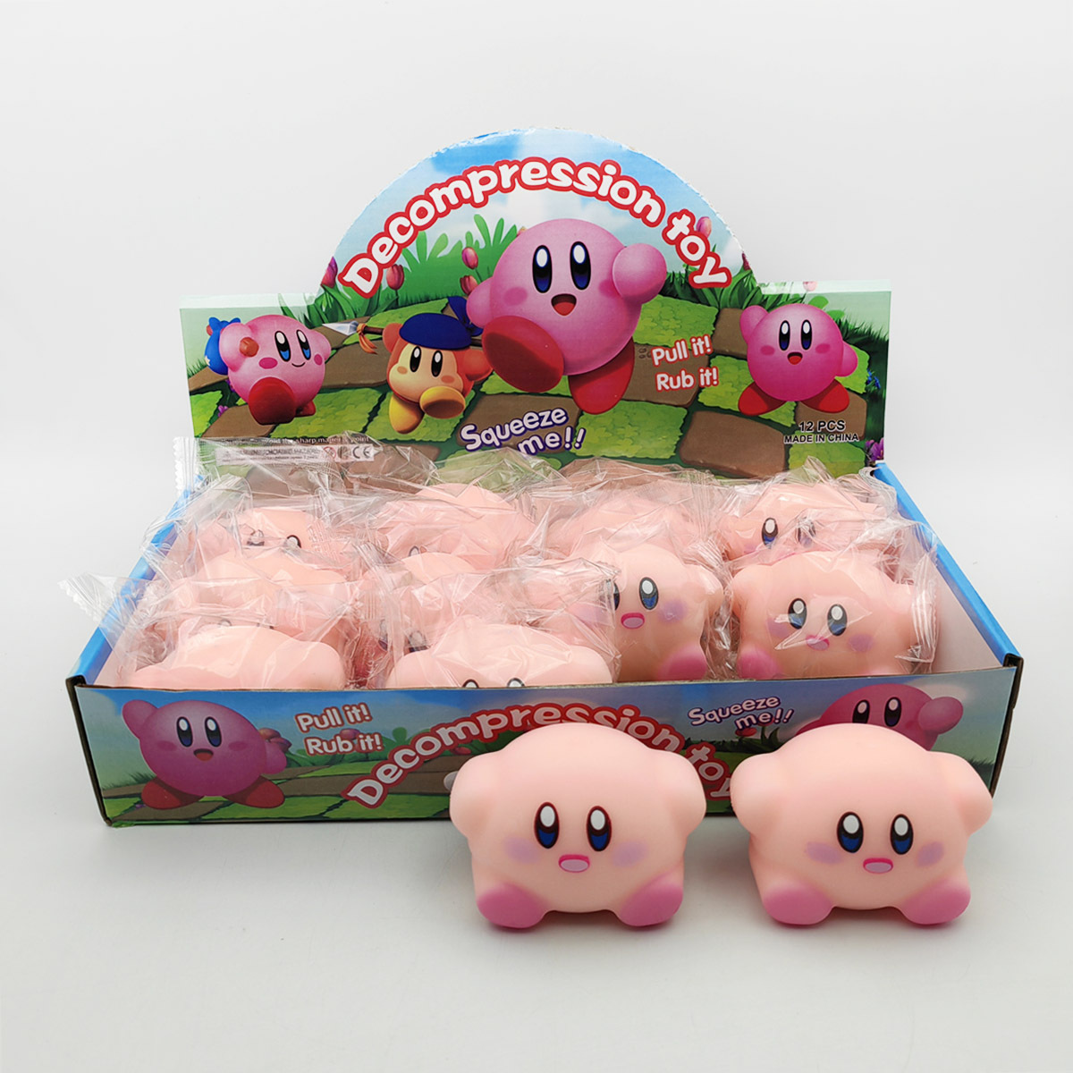 Kirby Squeeze Toy Soft Rubber Flour Slow Rebound Kirby Stress Relief Toy Cross-border Stress Relief Toy
