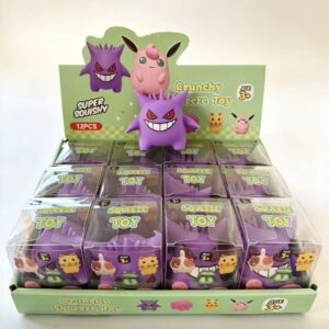 Pokémon Gengar Building Block Squeeze Toy Crisp Sound Stress Relief Toy Pokémon Figure Stress Relief Vent Toy
