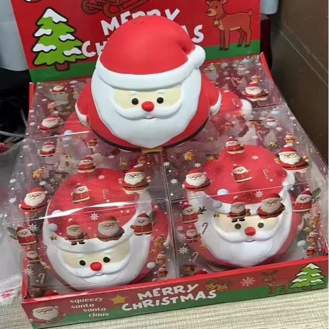 New Santa Claus Squeeze Toy Stress Relief Toy Slow Rebound Decompression Gadget Christmas Gift Ornament Toy