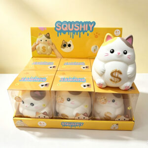 Hot-selling Ultra-soft Simulation Giant Lucky Cat Squeeze Toy Stress Relief Toy