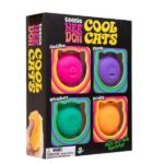 NeeDoh Teenie Cool Cats Soft And Cute Mini Fidget Toy Set view 2