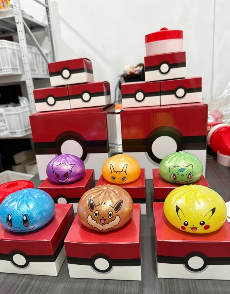 Monster Theme Bun Blind Box Squishy Toy, Slow Rising Soft Squeeze Stress Relief Fidget Toy, Collectible Surprise Gift for Kids