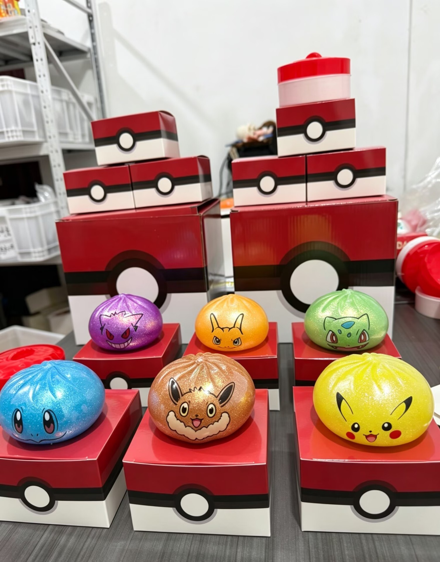 Monster Theme Bun Blind Box Squishy Toy, Slow Rising Soft Squeeze Stress Relief Fidget Toy, Collectible Surprise Gift for Kids
