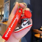 AJ basketball shoes keychain hanger for sports shoes, creative car bag hanging ornament, small gift shoe model view 6