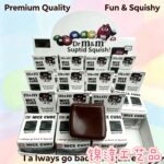 Chocolate Bean Shape Cube Squeeze Fidget Toy, Soft Squish Simulation Candy Sensory Toy, Food Shape Stress Relief Decompression Gift view 3