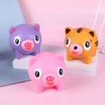 Decompression tongue-out doll squeeze toy stress relief toy sounding blue rabbit pink pig animal craft net celebrity hot item view 2