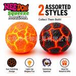 NeeDoh Glow in the Dark Lava Ball Squeeze Toy Decompression Sensory Fidget Toy Stress Relief Flour-filled Toy view 2