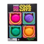 NeeDoh Teenie Cool Cats Soft And Cute Mini Fidget Toy Set view 1