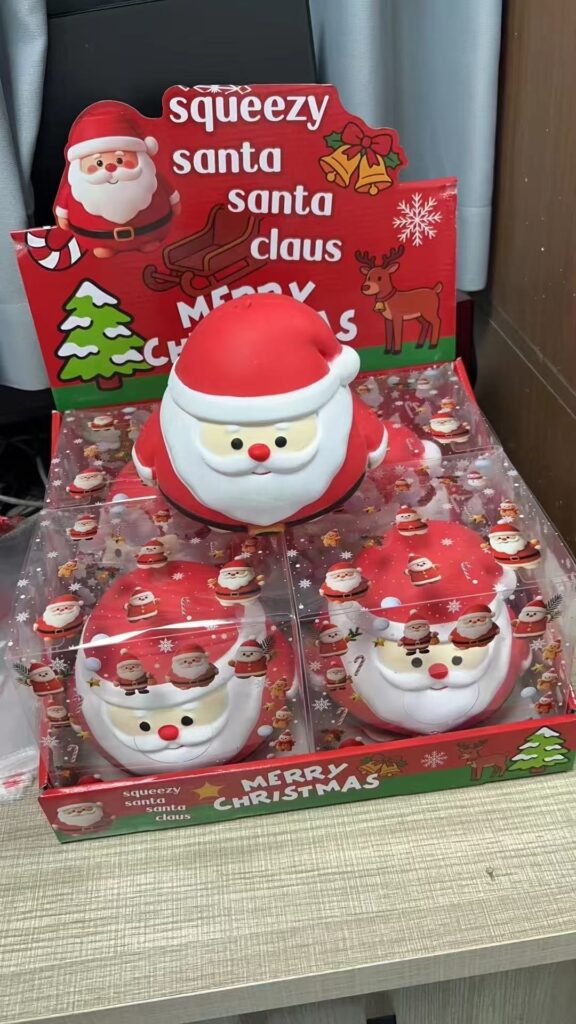 Squeezy Santa Flour Squishy | Kawaii Christmas Stress Relief Toy