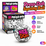 NeeDoh Happy Smiling Ball Flour Model Stress Relief Squeezing Toy for Relaxation view 3
