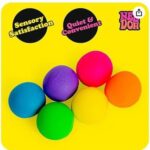 Best-selling stress-relieving toys: Needoh Rainbow Color Stress Relief Ball Playset - Mini Sensory Squeezing Toy Set view 3