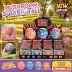 Needoh Mushroom Ball - Soft and Malleable Play Toy with Adjustable Texture and Powdered Finish for Stress Relief view 4