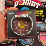 Nedoh Donut Shape Squeeze Fidget Toy, Glitter Transparent Squish Sensory Toy, Simulation Food Stress Relief Decompression Gift view 3