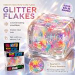 NeeDoh squishy snowflake cube maltose glitter ice cube slow-rebound squishy stress relief Christmas decompression toy view 2