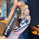 AJ basketball shoes keychain hanger for sports shoes, creative car bag hanging ornament, small gift shoe model view 4