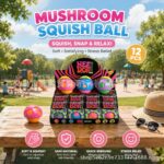 Needoh Mushroom Ball - Soft and Malleable Play Toy with Adjustable Texture and Powdered Finish for Stress Relief view 3