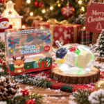 Christmas Deer Antler Squeeze Fidget Toy, Transparent Clear Squish Ball With Inside Ornaments, Xmas Sensory Stress Relief Holiday Gift view 3