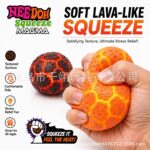NeeDoh Glow in the Dark Lava Ball Squeeze Toy Decompression Sensory Fidget Toy Stress Relief Flour-filled Toy view 3