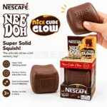 NeeDoh Night Light Coffee Cube Soft Play Malt Sugar Material Stress Relief Slow Recovery Relaxation Playable Bestseller view 2