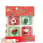 Needoh Christmas gift four-grid Halloween squeeze toy stress-relieving toy malt candy box-style slow-bouncing squeeze toy view 3