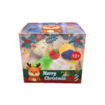 Christmas Deer Antler Squeeze Fidget Toy, Transparent Clear Squish Ball With Inside Ornaments, Xmas Sensory Stress Relief Holiday Gift view 4